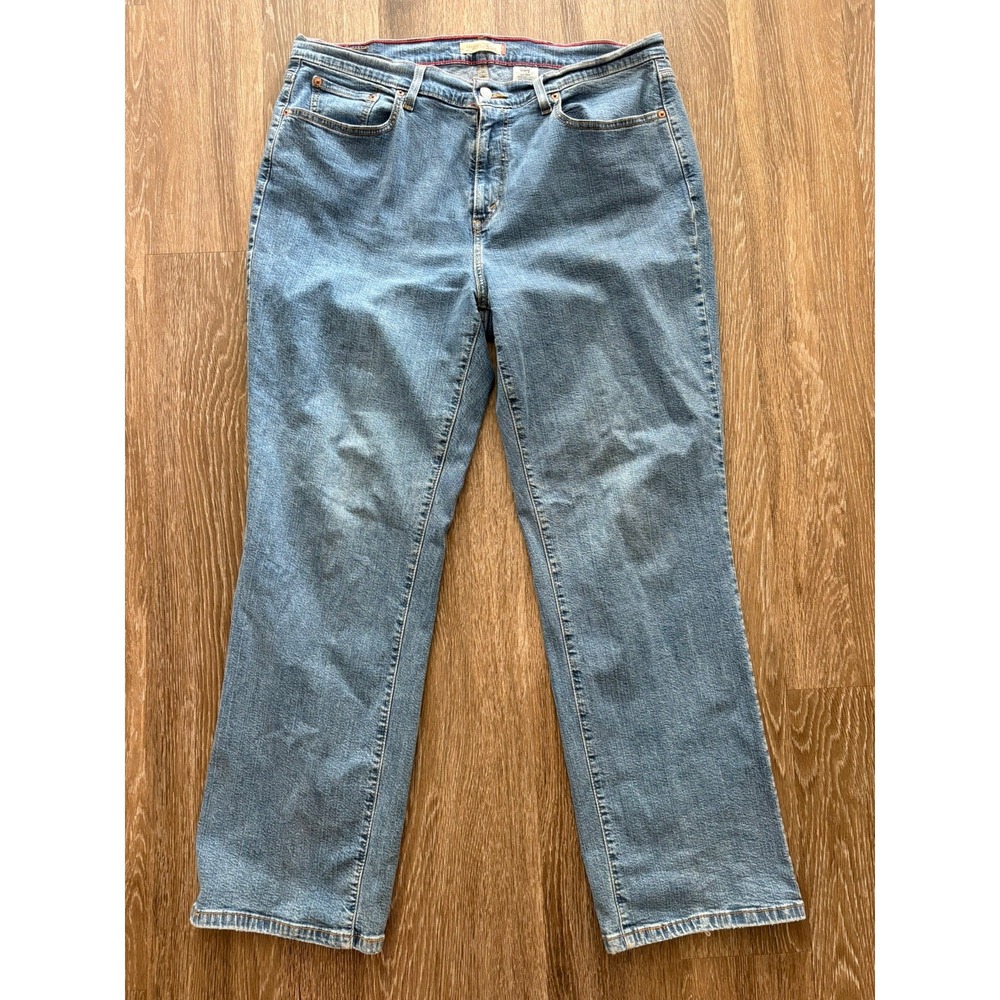 Levis 550 Jeans Women Plus Sz 20M Blue Bootcut Stretch Western Cowgirl Rodeo Y2K